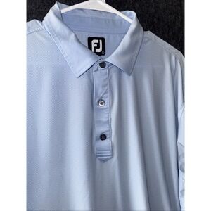 FootJoy FJ Golf Polo Shirt Men XL Embroidered G Short Sleeve Performance Stretch
